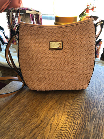 Bonita basket-weave purse