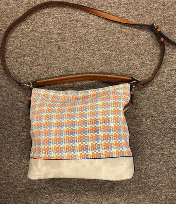 Claribel basket-weave purse