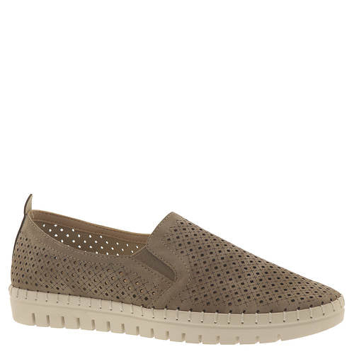 Kristen Shoe | Reach for this breezy slip-on when it's time to revive your seasonal looks Synthetic upper with airy cutout accents Elastic-gored side panels Easy Motion footbed for comfort Lightweight, sporty outsole 1" heel height Available in size 7 - 11